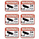 Set of 6 Professional Popular Video Surveillance Stickers Sign By Hiphen Solutions Services Ltd. in Edo