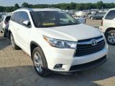 2015 TOYOTA HIGHLANDER LIMITED PURE WHITE WITH GOOD INTERIORS 07089208062 in Rivers