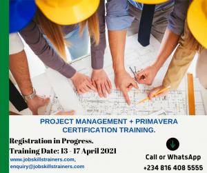 PROJECT MANAGEMENT + PRIMAVERA TRAINING