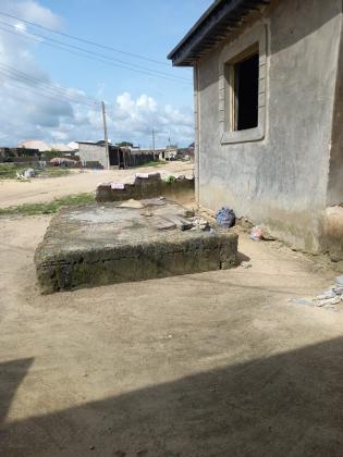 Standard two 2 bedroom bungalow well built on a quarter plot of land in Lagos, 